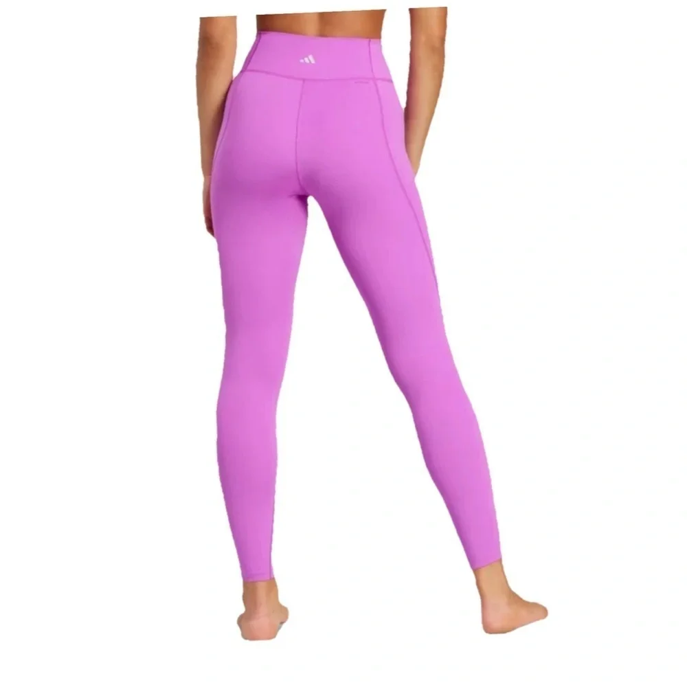 NWT Adidas Leggings All Me Essentials Full Length Purple Burst Size 2XL $50